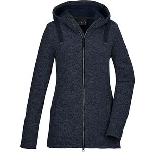 G.I.G.A. DX dames Gebreid fleecejack/fleecejack met capuchon GW 72 WMN KNTFLC JCKT, dunkelnavy, 36, 42437-000