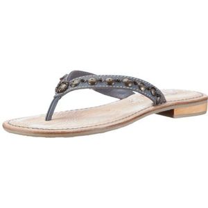 s.Oliver Casual teenslippers voor meisjes, Blauw denim 802, 37 EU