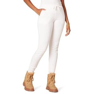 Amazon Essentials Fleece joggingbroek voor dames (verkrijgbaar in grote maten), wit, XL