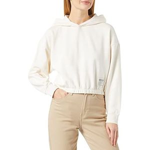 TOM TAILOR Denim Dames Sweatshirt 1035346, 10348 - Gardenia White, XL