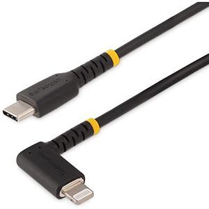 StarTech.com 2m Duurzame USB-C naar Lightning Kabel - USB 2.0 naar Lightning Laadkabel met Rechte Hoek - Fast Charge en Sync Lightningkabel - Apple MFi Certified iPhone Lader (RUSB2CLTMM2MR)