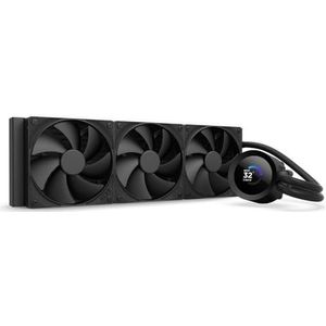 NZXT Kraken Plus 360 - AIO CPU Liquid Cooler - 360mm Radiator - 3 x F120P Fans - Aanpasbaar 1.54"" Vierkant LCD-scherm - AMD® AM5, AM4 - Intel® LGA 1851/1700, 1200/115X - Zwart