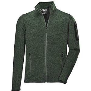 Killtec Heren gebreide fleece jas met opstaande kraag - KOW 136 MN JCKT, bosgroen, XXL, 37407-000