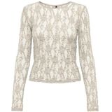 ONLY - Onlalba L/S Lace Top JRS - Berk - Top - Lange Mouwen