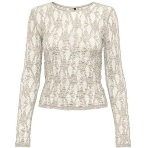 ONLY - Onlalba L/S Lace Top JRS - Berk - Top - Lange Mouwen