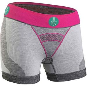 For Bicy Heren Downtown Boxer Shorts, Lichtgrijs Melange/Framboos, X-Small