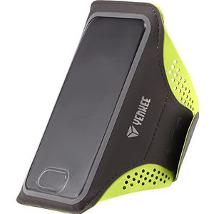 YENKEE YBM A510 XL sporttas voor mobiele telefoon, vingerafdruk om te ontgrendelen, reflecterende veiligheidselementen, opslag voor sleutels en creditcards, sport armband XL