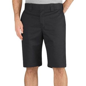 Dickies Heren 11 inch regular fit stretch twill werkshorts, Zwart V1, 38