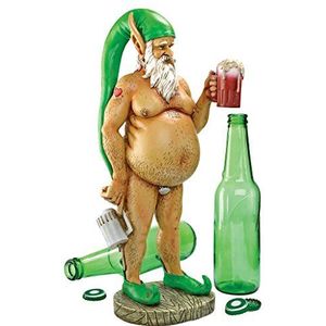 Garden Gnome Standbeeld - Oktoberfest Otto Volledig Krausened Elf Gnome - Ondeugende Gnomes - Dronken Gnome