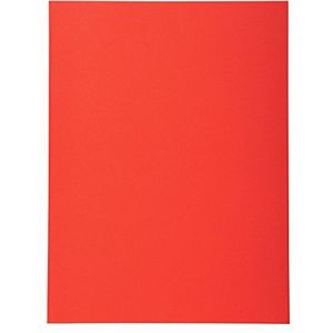 Exacompta - ref. 420012E - Set van 100 half-stevige dossiermappen Forever® 170 g/m2 - 100% gerecycleerd en Blauer Engel gecertificeerd - Afmetingen: 24 x 32 cm Formaat A4 - kleur rood