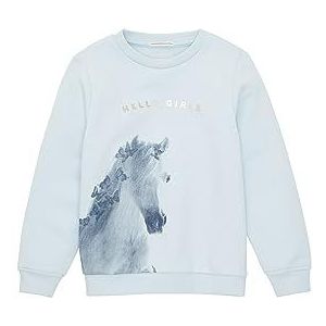 TOM TAILOR Sweatshirt voor meisjes en kinderen, 32264 - New Breeze Blue, 104/110 cm