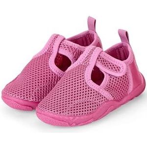 Sterntaler Badschoenen uni - baby aquaschoenen sneldrogend - meisjes zwemschoenen van luchtig mesh met klittenbandsluiting comfortabele strandslippers, purper, 21/22 EU