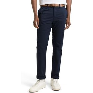 TOM TAILOR - 1008253 - Chino Broek - Sky Captain Blue - Slim Fit, Katoen met Stretchaandeel