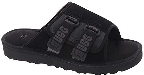 Ugg - Zwarte Suède Sandalen - Heren - 43 EU
