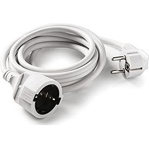 FAMATEL Verlengkabel wit, 2 meter, stroom voor buiten, kinderbescherming, wit