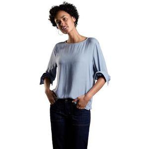 STREET ONE Gemêleerde blouse, Origineel blauw, 36