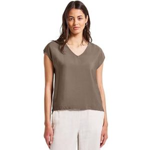 Street One - V-hals Blouse - Bruin - Dames