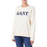 Gant - Sweatshirt - Ronde Hals - Katoenmix met Stretchgehalte - Dames