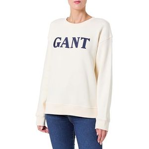 Gant - Sweatshirt - Ronde Hals - Katoenmix met Stretchgehalte - Dames