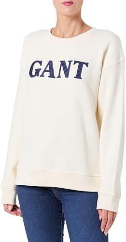 Gant - Sweatshirt - Ronde Hals - Katoenmix met Stretchgehalte - Dames