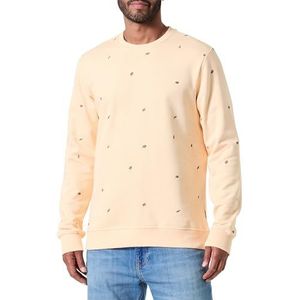 ONLY & SONS Heren Onsdave Reg AOP Crew Neck Sweat Cs Sweatshirt, Creampuff, M