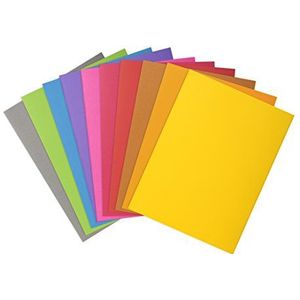 Exacompta - ref. 807001E - Set van 30 felgekleurde inlegmappen - ROCK''S - 80 g/m2 - in PEFC™ - gecertificeerde mappen - Afmetingen: 22 x 31 cm voor A4-formaat - 10 geassorteerde kleuren