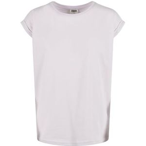 Urban Classics Dames T-shirt Extended Shoulder Tee van natuurlijk biologisch katoen, bovendeel van 100% biologisch katoen, maten XS tot 5XL, Softlilac, XS