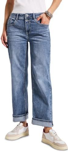 STREET ONE Jeans  blauw denim