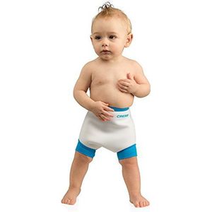 Cressi Kids' Herbruikbare Zwemluier Thermische Zwemkleding, Wit/Lichtblauw, Klein/0-4 Maanden