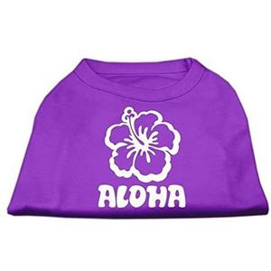 Mirage Aloha Bloemenprint Hemd, X-Small, Paars