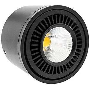 BeMatik LED-plafondlamp, 9 W, 220 VAC, 6000 K, zwart, 85 mm (NE055)