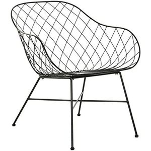 Dkd Home Decor stoel, metaal, 66 x 65 x 65 cm, zwart