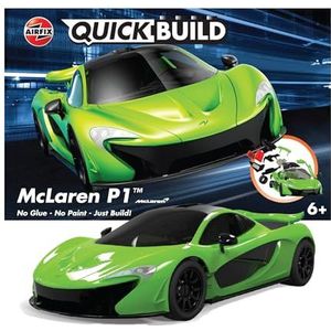 Airfix QUICKBUILD modelcarkit - McLaren P1 groene autobouwset voor kinderen 6+, bouwspeelgoed voor jongens en meisjes, geen lijm modelbouw - klassieke auto-geschenken plastic modelkits