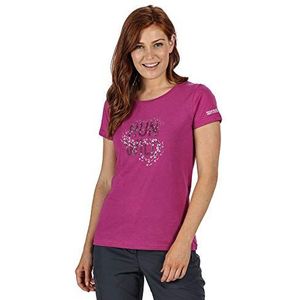 Regatta Dames Breezed' Active Coolweave Katoen met grafische print T-shirts/polo's/vesten