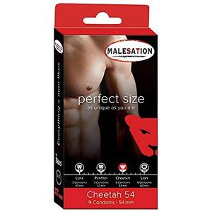 Malesation Cheetah 54 condooms, 9 stuks