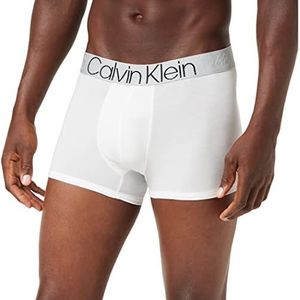 Calvin Klein Trunk Boxershorts voor heren, Wit 65a, S