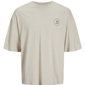 Jjdragon Tee Ss Crew Neck, maanbeam, XS