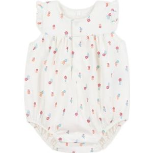 Petit Bateau rompertje voor meisjes, Wit/Veelkleurig., 3 Maanden
