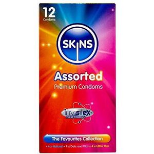 Skins Assorted - mix van 12 Britse condooms