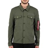 Herenoverhemd - Normale Fit - Blauw - Katoen - Armzak met Ritssluiting