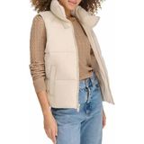 Dockers - Hd Matte Soft Bubble Puffer Vest - Sahara Khaki - Materiaal: High-Definition