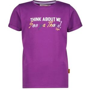Vingino meiden t-shirt Hera Deep Plum Purple.