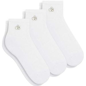 Scotch & Soda 3 stuks dames 1/2 TERRY QTR CREW, wit 100, Eén Maat