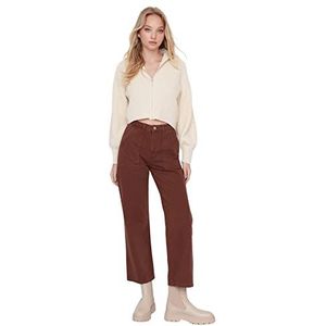 Trendyol Jeans voor dames, Bruin, 68