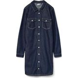 Vmjennie - Korte Jurk - Denim - Stonewash - Lange Mouwen - Regular Fit