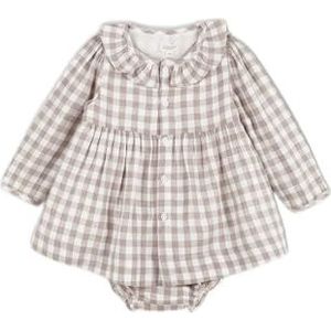 Gocco Bedrukte jurk, donkere steen, standaard voor baby's, Donkere steen, 18-24 Maanden