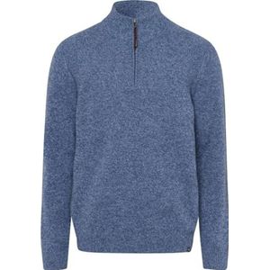 BRAX Heren Style Steffen Lambswool Pullover, blauw (steel blue), XS