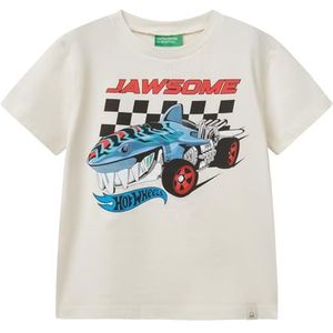 United Colors of Benetton T-shirt voor kinderen en jongeren, Wit, 1 jaar