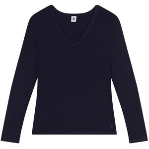Petit Bateau Dames T-shirt met lange mouwen Smoking XXL, Roken., XXL