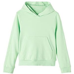 NAME IT Girl's NKFDIANE LS Short Sweat WH UNB sweatshirt, Green Ash, 122/128, Green Ash, 122/128 cm